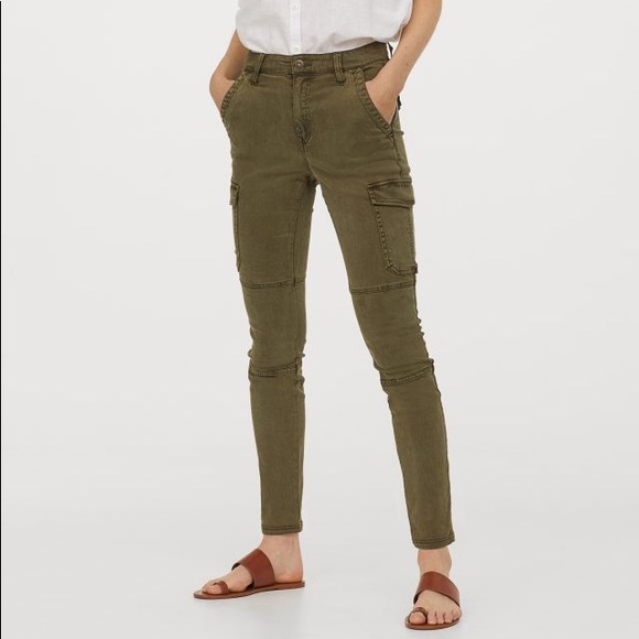 h&m cargos green
